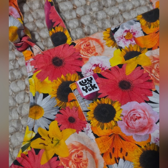 Lucy & Yak Floral Overalls Size 8L - Picture 3 of 9